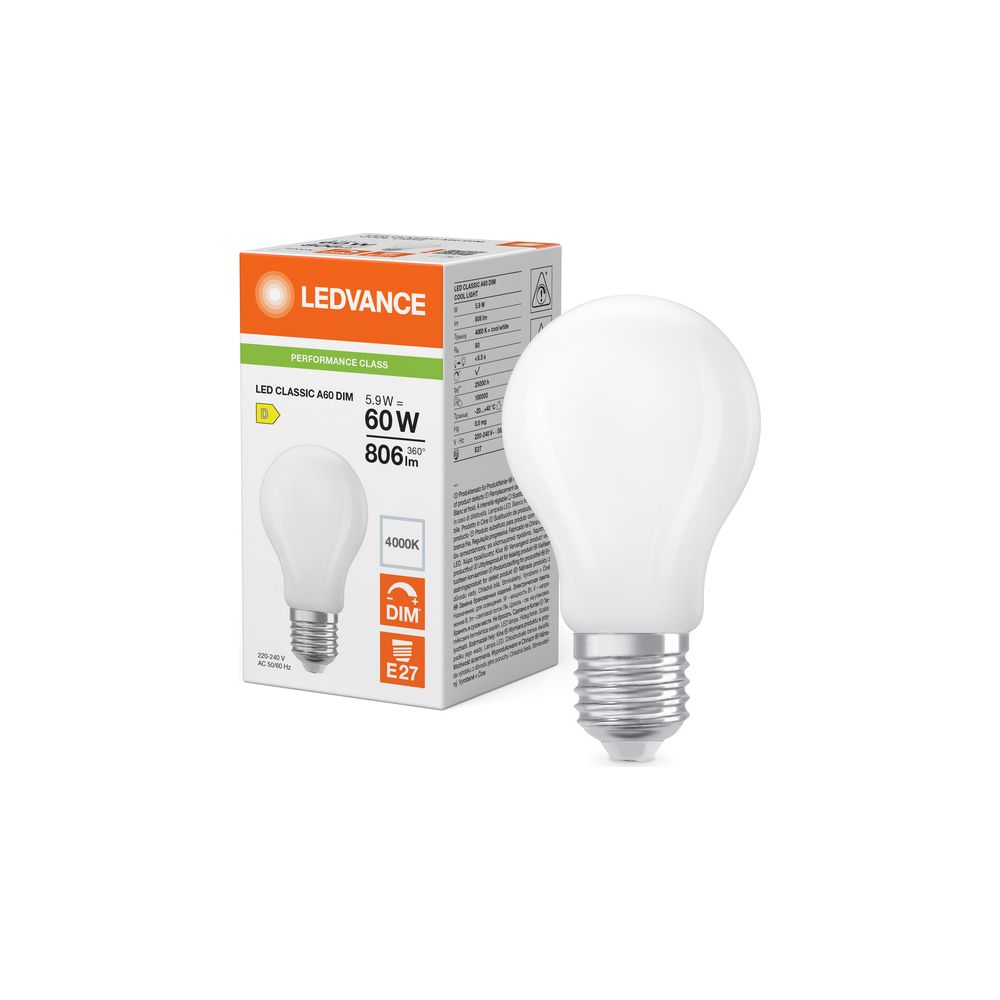 Ledvance LED-Lampe Classic A DIM P, 5,9W, 806lm, 4000K, E27, Matt... LEDVANCE-4099854463778 4099854463778 (Abb. 5)