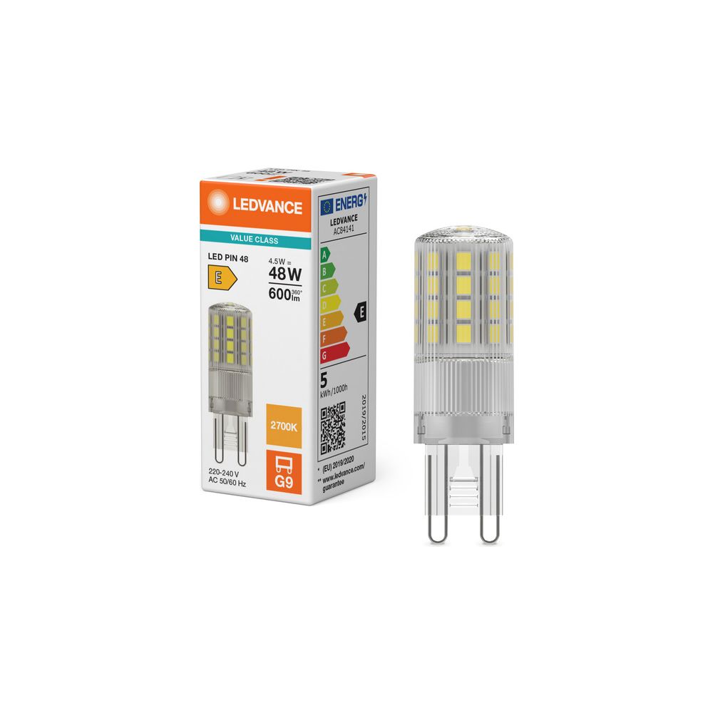 Ledvance LED-Lampe PIN 48 4,5W 827 G9, 600lm, 2700K, Klar... LEDVANCE-4099854249020 4099854249020 (Abb. 5)