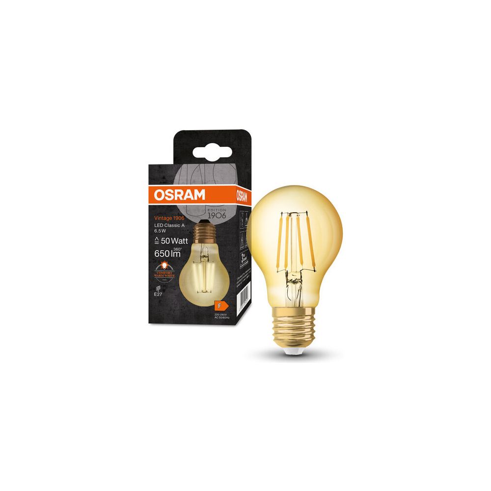Ledvance LED-Filamentlampe Vintage 1906 Classic A, 6,5W, 650lm, 2400K, E27, Gla... LEDVANCE-4058075293298 4058075293298 (Abb. 4)
