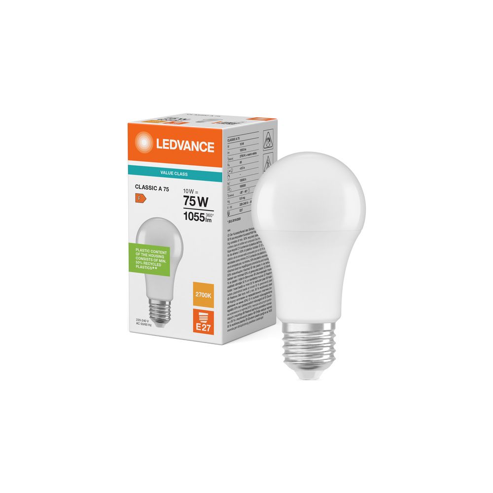 Ledvance LED-Lampe Classic A 10W 827 E27, 1055lm, 2700K, Matt, 112x60mm... LEDVANCE-4099854048821 4099854048821 (Abb. 5)
