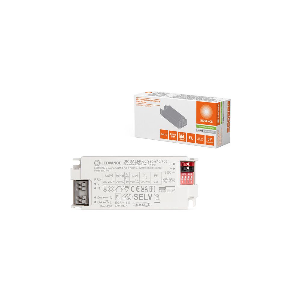 Ledvance LED-Treiber DALI Performance Gen 3 -30/22, 30W, DALI-2, Push-DIM, 1-10... LEDVANCE-4058075845367 4058075845367 (Abb. 3)