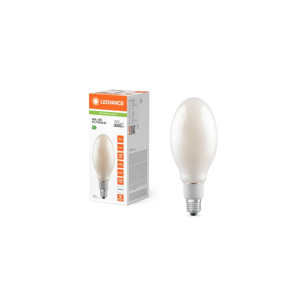 Ledvance HQL LED Filament Performance 3000lm 16,2W 840 E27, 360 Grad, 186mm... LEDVANCE-4099854469961 4099854469961 (Abb. 5)
