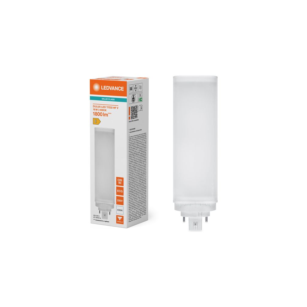 Ledvance LED-Lampe DULUX LED T/E HF & AC MAINS VALUE, 16W, 1800lm, 4000K, GX24q... LEDVANCE-4058075822351 4058075822351 (Abb. 7)
