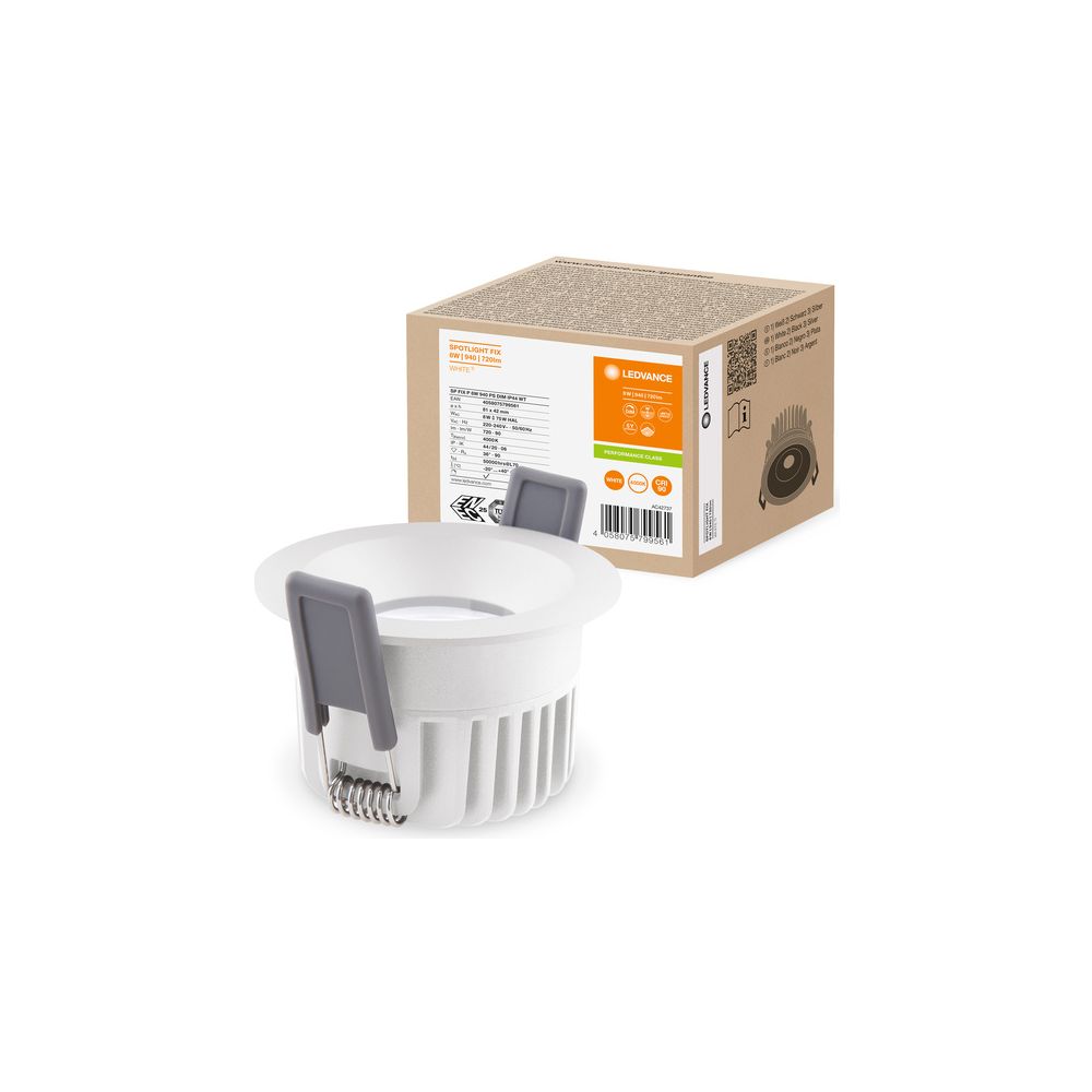 Ledvance Einbaustrahler SP FIX P 8W 940, 36 Grad, IP44, Aluminium, Weiß... LEDVANCE-4058075799561 4058075799561 (Abb. 6)