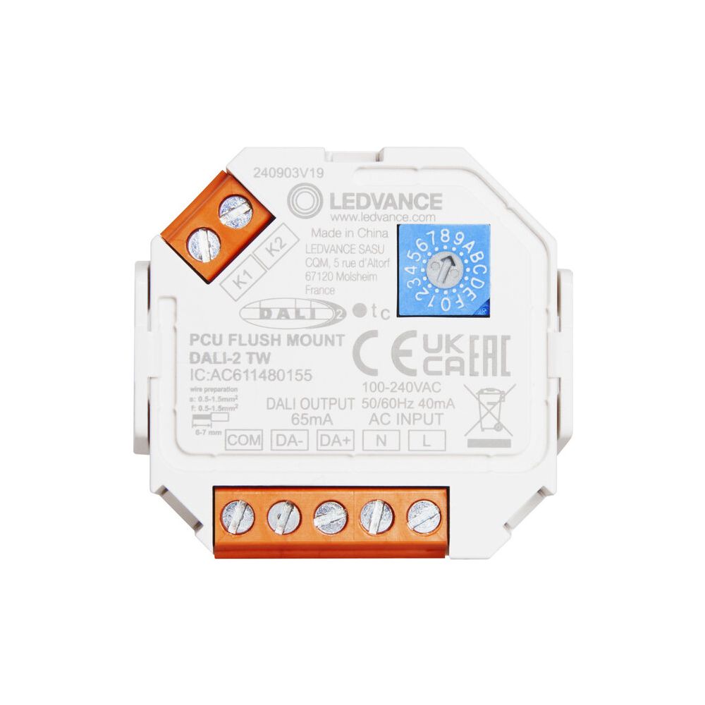 Ledvance DALI-2 Steuergerät PUSH CONTROL UNIT FM TW, IP20, 100-240V, Weiß... LEDVANCE-4058075837584 4058075837584 (Abb. 6)