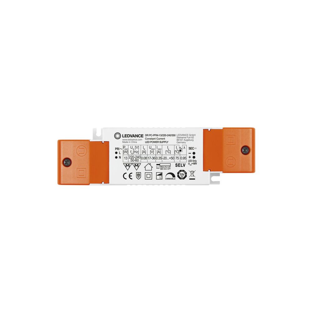 Ledvance LED-Treiber DR PC-PFM-13/220-240/350, 13W 350mA IP20, Kunststoff, Weiß... LEDVANCE-4058075239814 4058075239814 (Abb. 4)