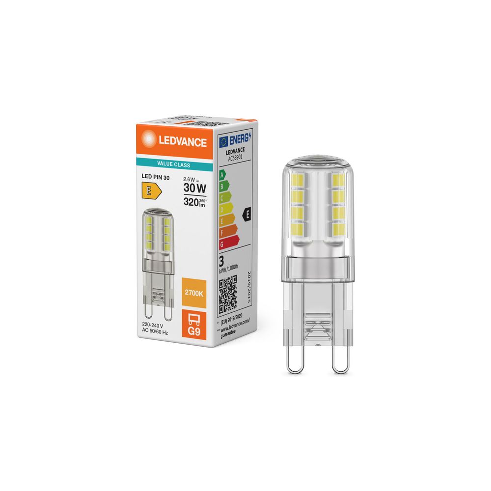 Ledvance LED-Lampe PIN 30 G9, 2,6W 827, Klar, 14x43mm... LEDVANCE-4099854248931 4099854248931 (Abb. 5)