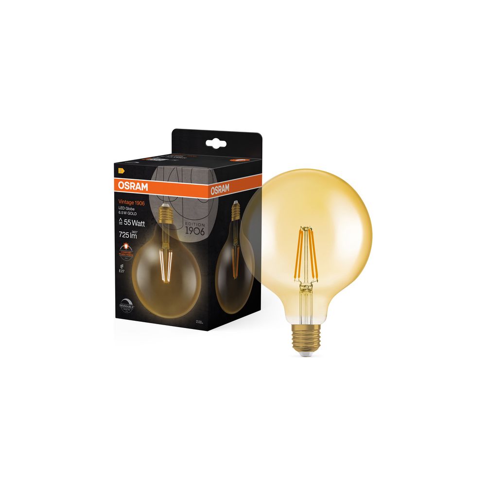 Ledvance LED-Globe Vintage 1906, 6,5W 725lm 2400K E27, Glas, Gold... LEDVANCE-4058075808997 4058075808997 (Abb. 8)