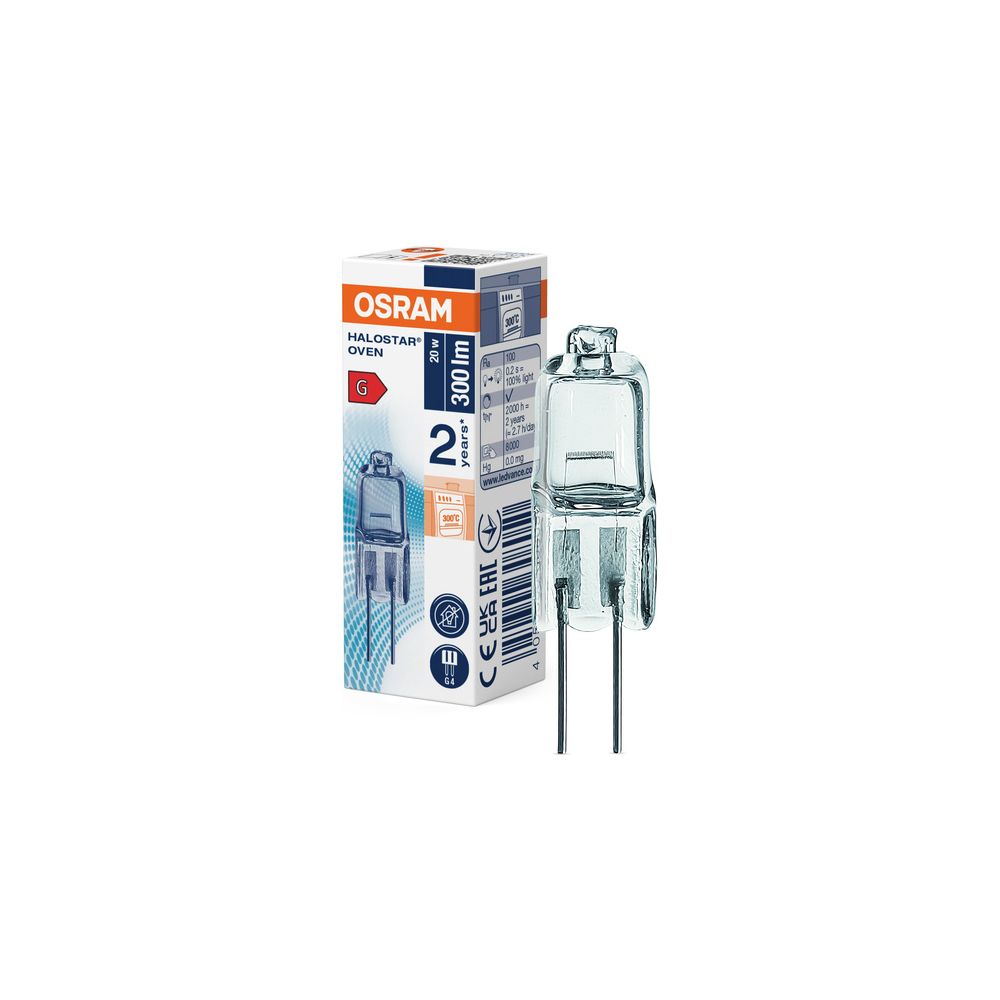Ledvance Halogenlampe HALOSTAR OVEN 20W 12V G4, 300lm, 2900K, 30mm, 64428... LEDVANCE-4050300308050 4050300308050 (Abb. 5)