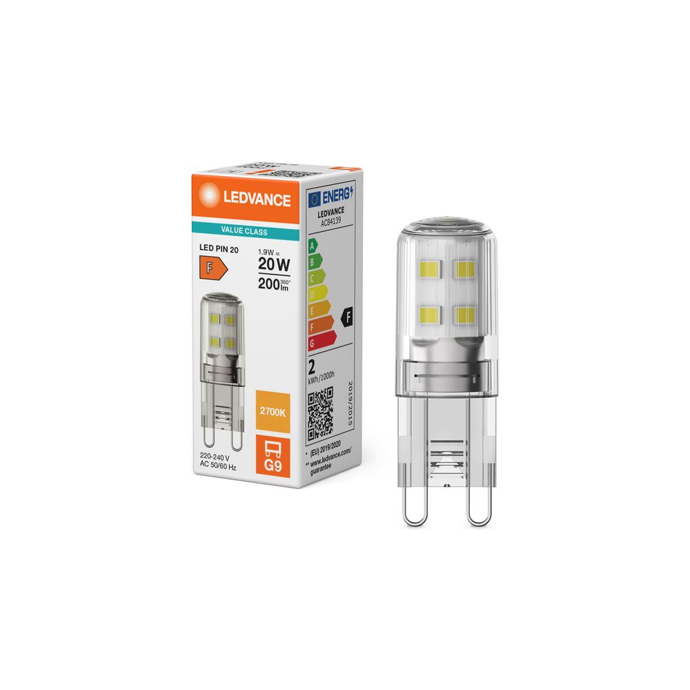 Ledvance LED-Lampe PIN 20 G9, 1,9W, 200lm, 2700K, Klar... LEDVANCE-4099854248870 4099854248870 (Abb. 5)