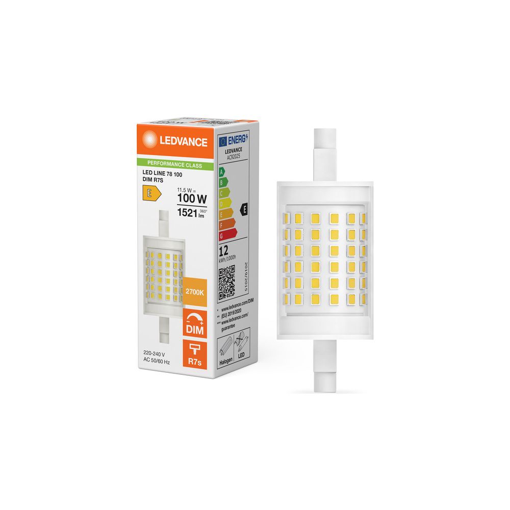 Ledvance LED-Speziallampe LINE R7s DIM P, 11,5W, 1521lm, 2700K, Klar, 78mm... LEDVANCE-4099854064876 4099854064876 (Abb. 5)