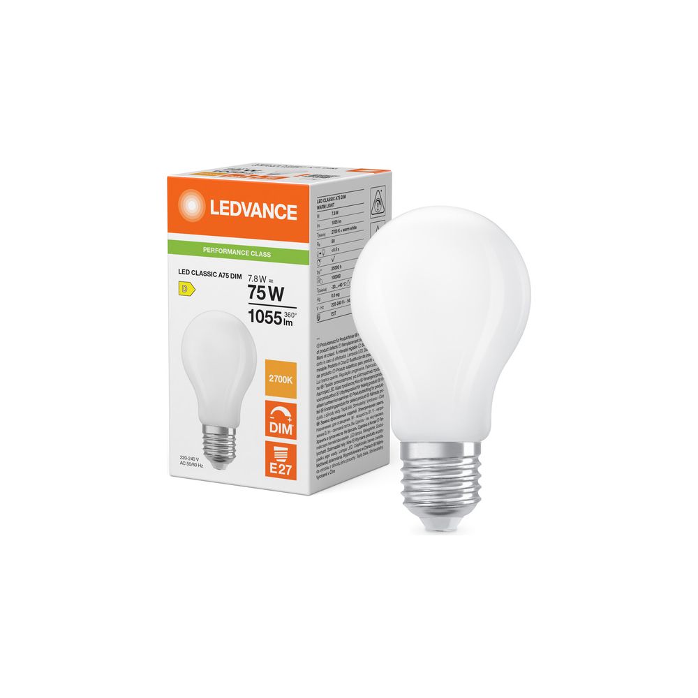 Ledvance LED-Lampe Classic A Filament DIM P 7,5W 827, Dimmbar, E27, Matt... LEDVANCE-4099854060977 4099854060977 (Abb. 5)