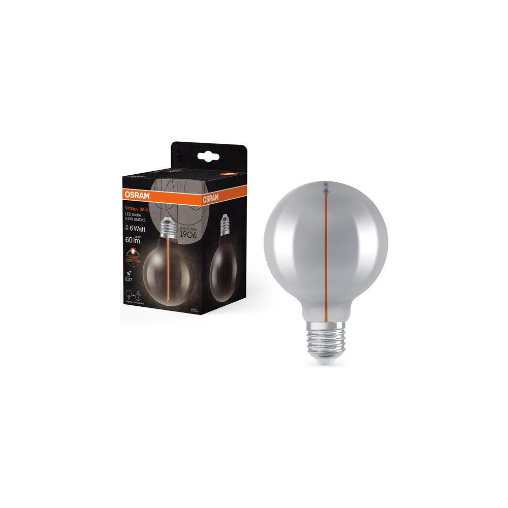 Ledvance LED-Lampe Vintage 1906 Globe 95, 2,2W 60lm 1800K E27, Glas, Smoke... LEDVANCE-4099854049958 4099854049958 (Abb. 4)