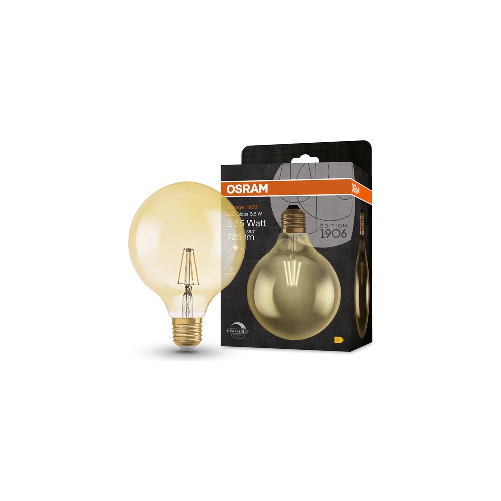 Ledvance LED-Globe Vintage 1906, 6,5W 725lm 2400K E27, Glas, Gold... LEDVANCE-4058075808997 4058075808997 (Abb. 6)