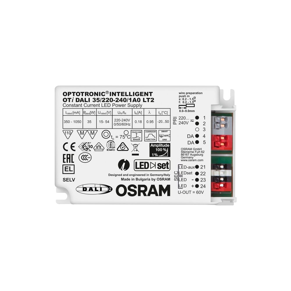 Ledvance LED-Treiber OPTOTRONIC Intelligent OTi DALI 35/220-240/1A0 LT2, 35W, I... LEDVANCE-4052899488168 4052899488168 (Abb. 2)