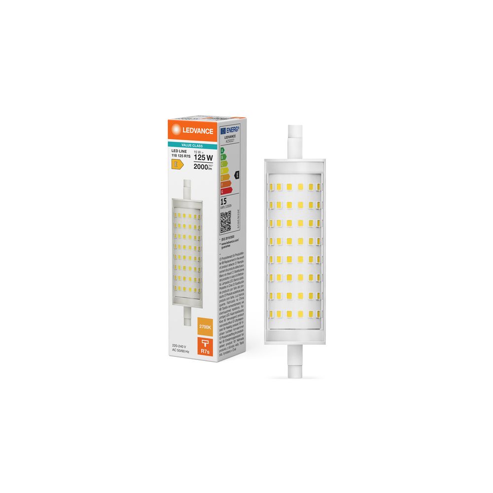Ledvance LED-Speziallampe LED LINE R7s, 15W, 2.000lm, 2700K, 118mm, Klar, LED L... LEDVANCE-4099854048647 4099854048647 (Abb. 5)