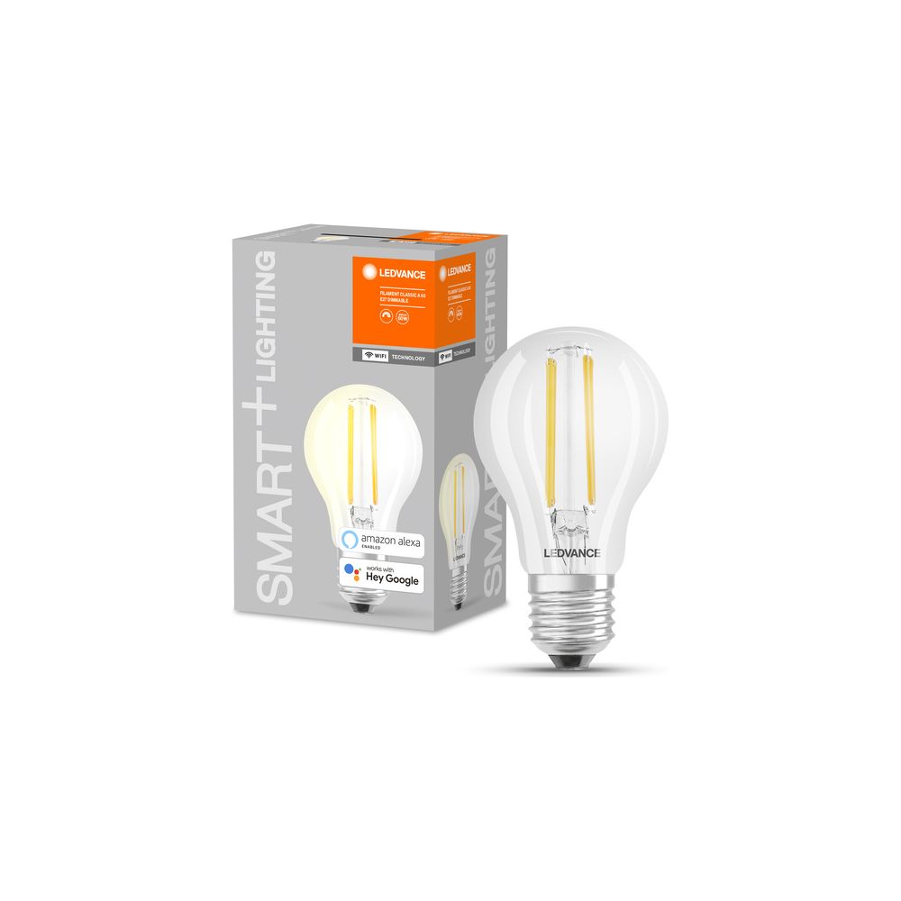 Ledvance LED-Filamentlampe SMART+ WiFi Classic A60, 806lm, 6W, E27, Dimmbar, Kl... LEDVANCE-4058075528239 4058075528239 (Abb. 3)