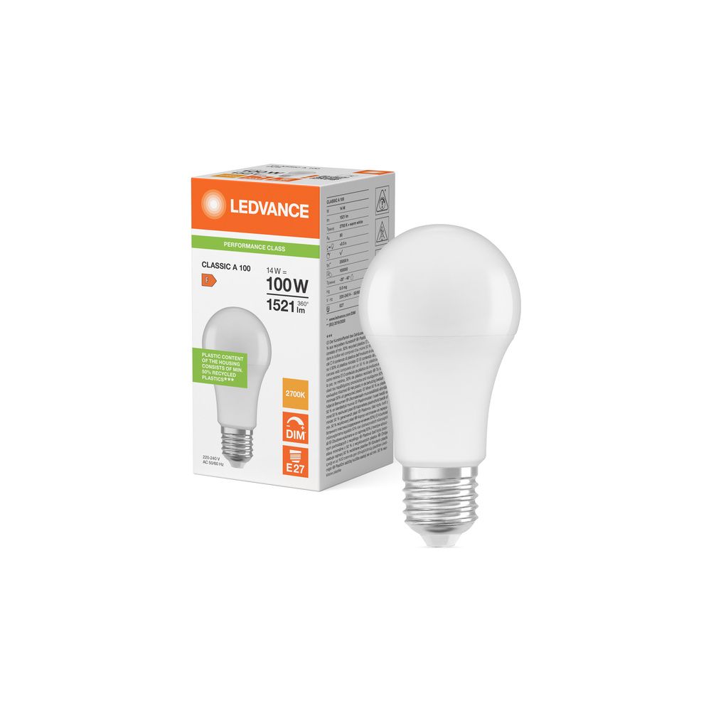 Ledvance LED-Lampe Classic A DIM P 14W 827 E27, Dimmbar, 1521 lm, 2700 K, Matt... LEDVANCE-4099854044014 4099854044014 (Abb. 7)
