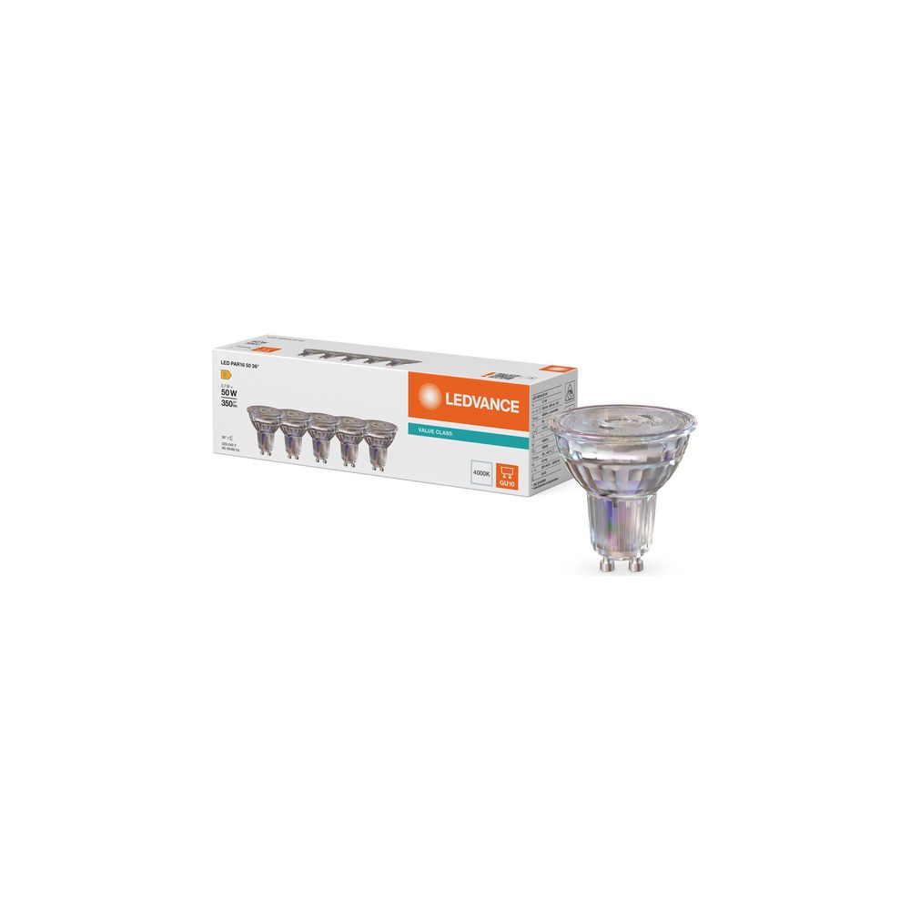 Ledvance LED-Reflektorlampe PAR16, 3,7W 350lm 4000K 36 Grad GU10, Glas, Kalt we... LEDVANCE-4099854458248 4099854458248 (Abb. 5)