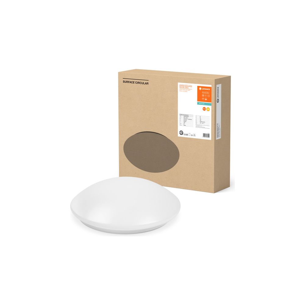 Ledvance Wand- und Deckenleuchte Surface Circular 400, 24W 3000K IP44, Stahl, W... LEDVANCE-4058075618022 4058075618022 (Abb. 5)