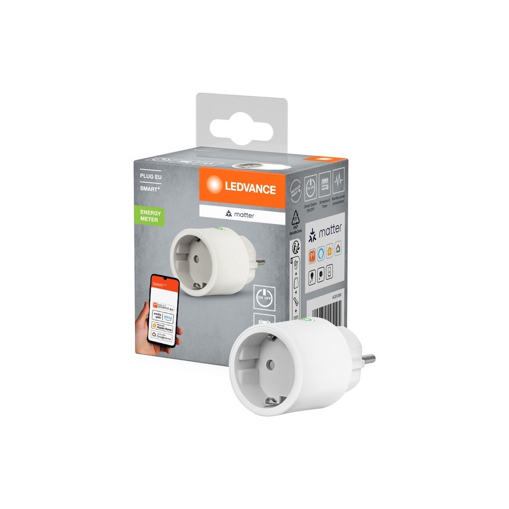 Ledvance Smart-Steckdose SMART+ MATTER Plug EU, 2.300W, 10A, Weiß... LEDVANCE-4099854295195 4099854295195 (Abb. 2)