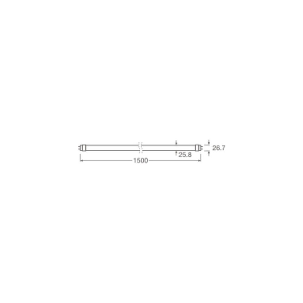 Ledvance LED-Röhre Value T8 1500mm, 29W, 3.500lm, 4000K, 190 Grad, G13, mattier... LEDVANCE-4099854434860 4099854434860 (Abb. 2)