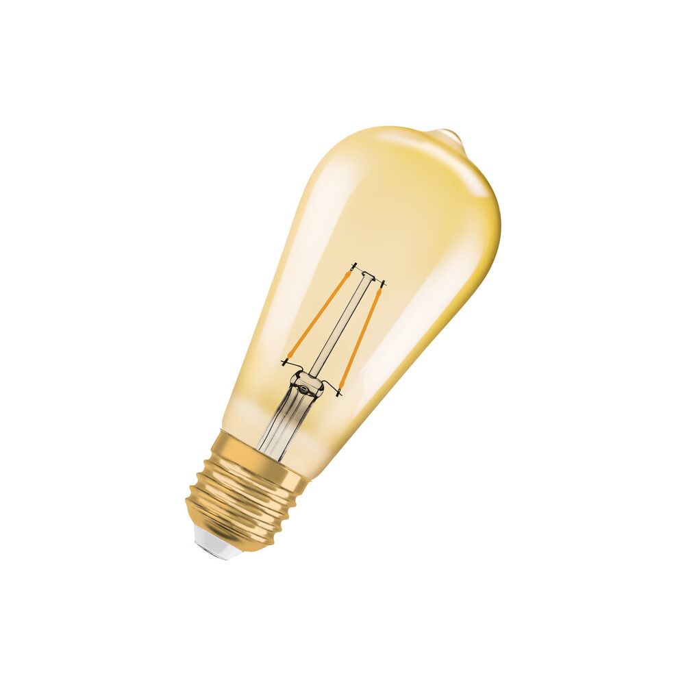 Ledvance LED-Filament-Lampe Vintage 1906 Edison 35, 4W, 410lm, 2400K, E27, Gold... LEDVANCE-4099854091377 4099854091377 (Abb. 4)