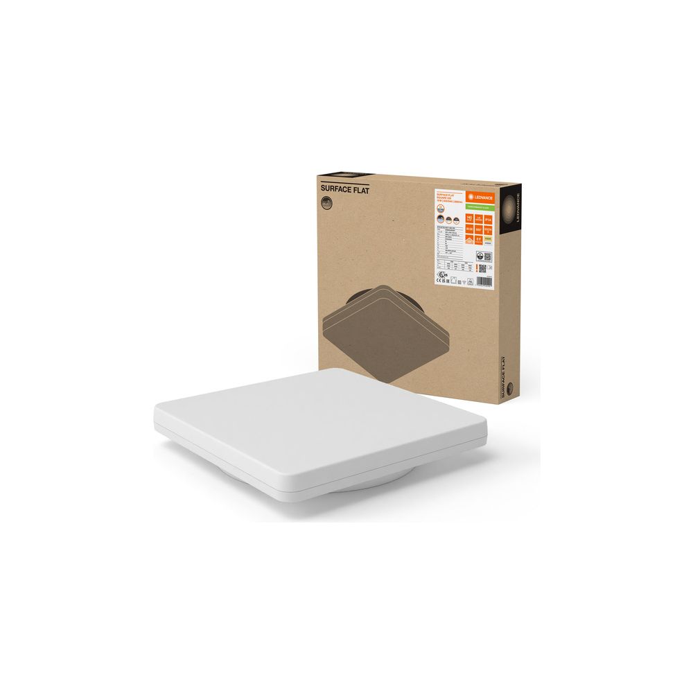 Ledvance Anbauleuchte SURFACE FLAT SQUARE 330 P 19W CPS, 330x330x65mm, IP54, Po... LEDVANCE-4099854292491 4099854292491 (Abb. 6)