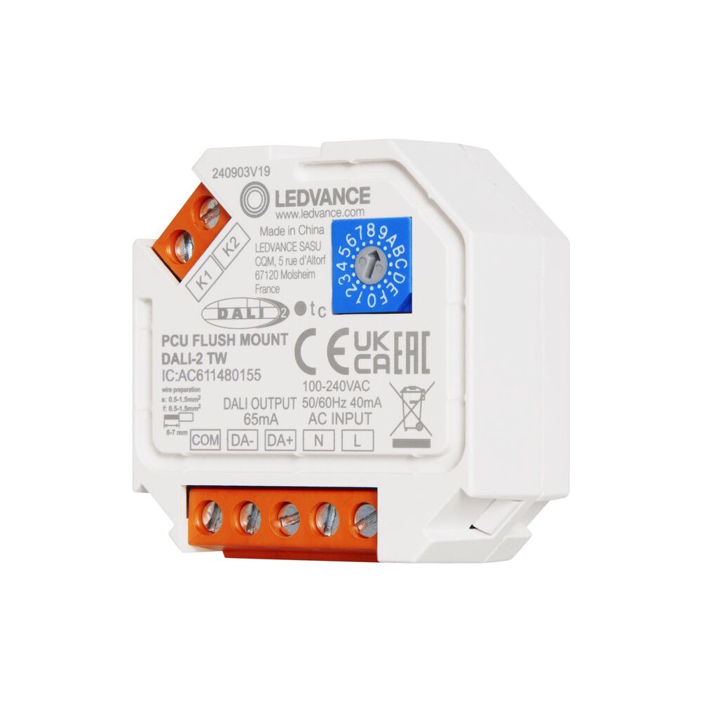 Ledvance DALI-2 Steuergerät PUSH CONTROL UNIT FM TW, IP20, 100-240V, Weiß... LEDVANCE-4058075837584 4058075837584 (Abb. 3)
