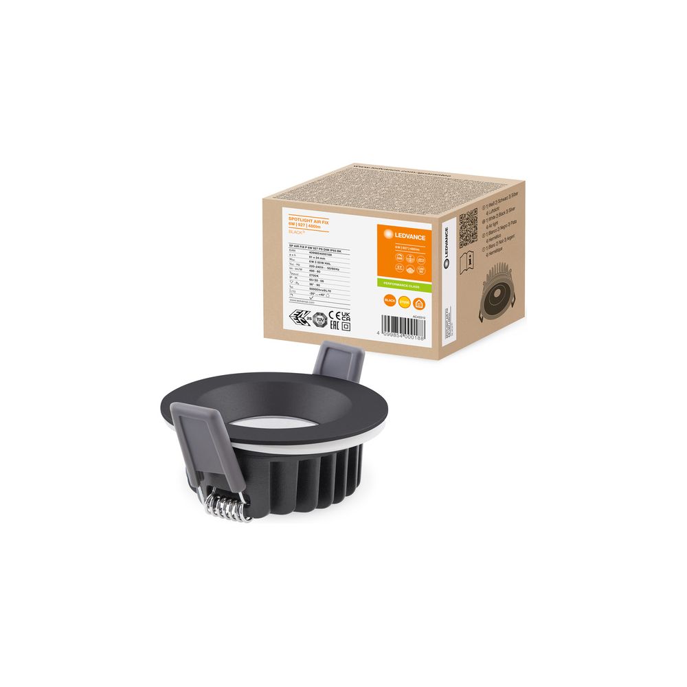 Ledvance Einbaustrahler SPOT AIR FIX, 36 Grad, 2700K, IP65, Aluminium, Schwarz... LEDVANCE-4099854000188 4099854000188 (Abb. 6)