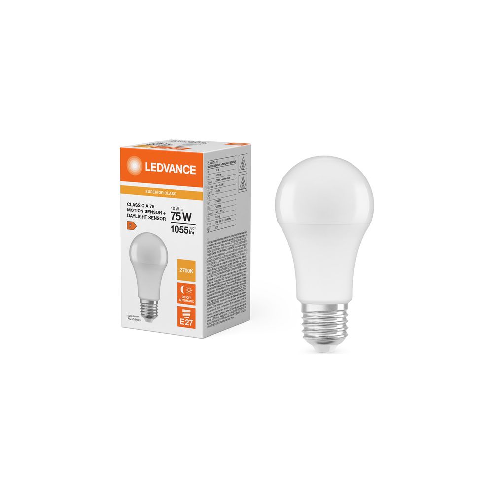 Ledvance LED-Speziallampe Classic A Motion Sensor S 10W 827, E27, 1055lm, Matt,... LEDVANCE-4099854094224 4099854094224 (Abb. 5)