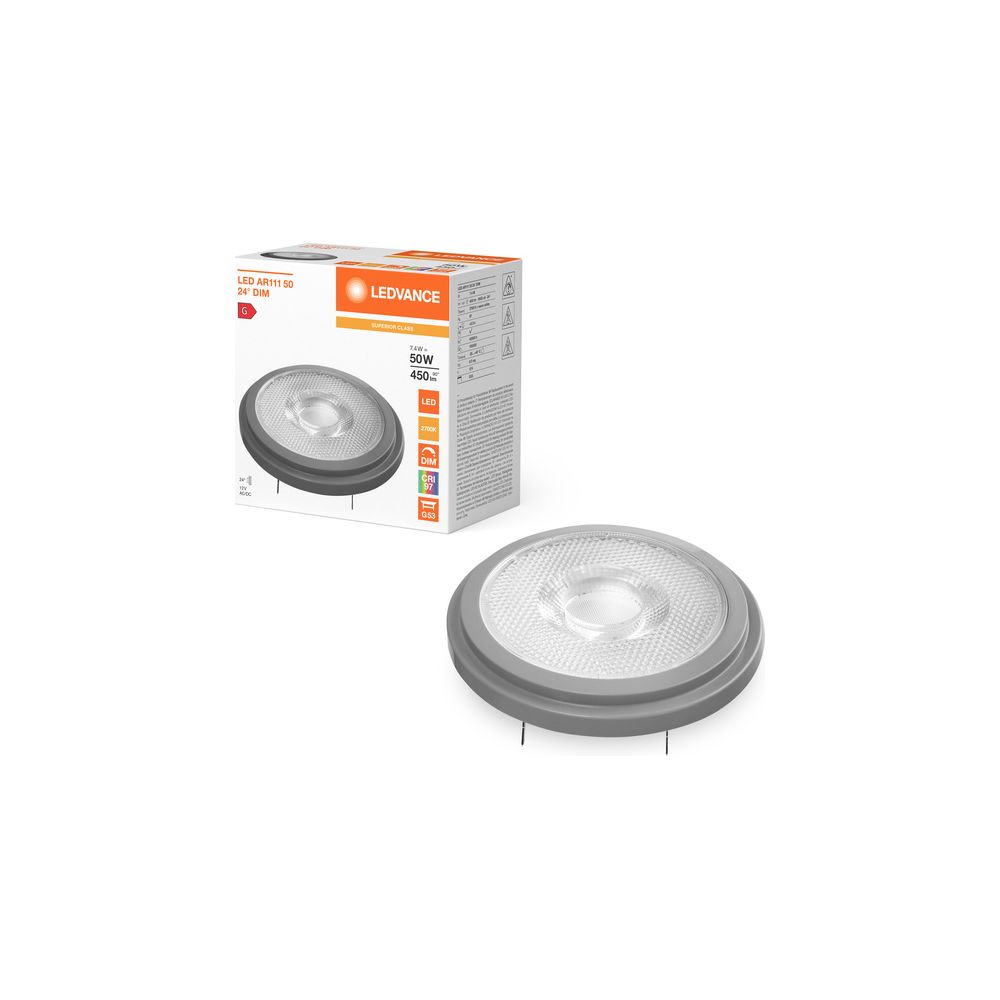 Ledvance LED-Reflektorlampe AR111 DIM S, 7,4W, 24 Grad, 2700 K, G53, LED AR1115... LEDVANCE-4099854048524 4099854048524 (Abb. 5)