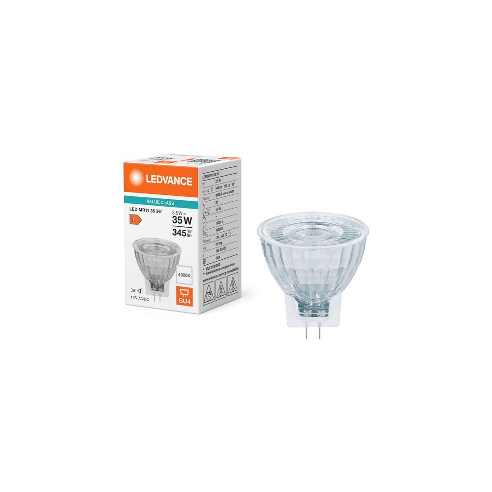 Ledvance LED-Reflektorlampe MR11 3,5W 840 GU4, 345 lm, 36 Grad, Glas, Klar... LEDVANCE-4099854050350 4099854050350 (Abb. 5)