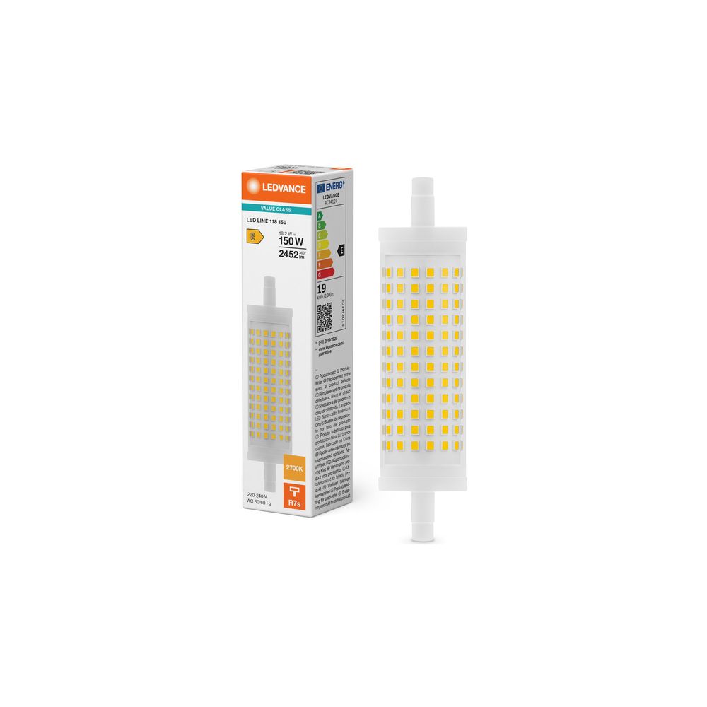 Ledvance LED-Speziallampe LED LINE R7s 118 18,2W, 118mm, Klar, Transparent... LEDVANCE-4099854048722 4099854048722 (Abb. 5)