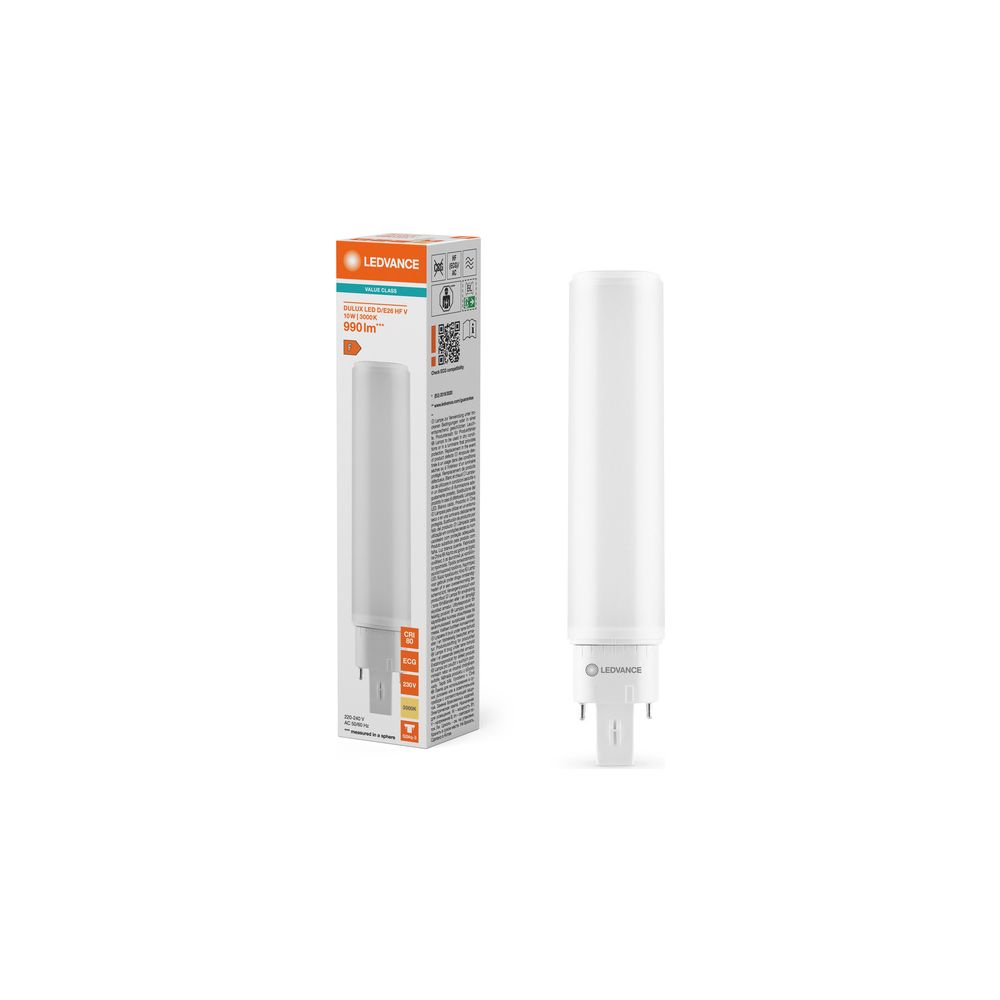 Ledvance LED-Lampe DULUX LED D/E HF & AC MAINS VALUE, 10W 990lm 3000K G24q-3, M... LEDVANCE-4058075822016 4058075822016 (Abb. 5)