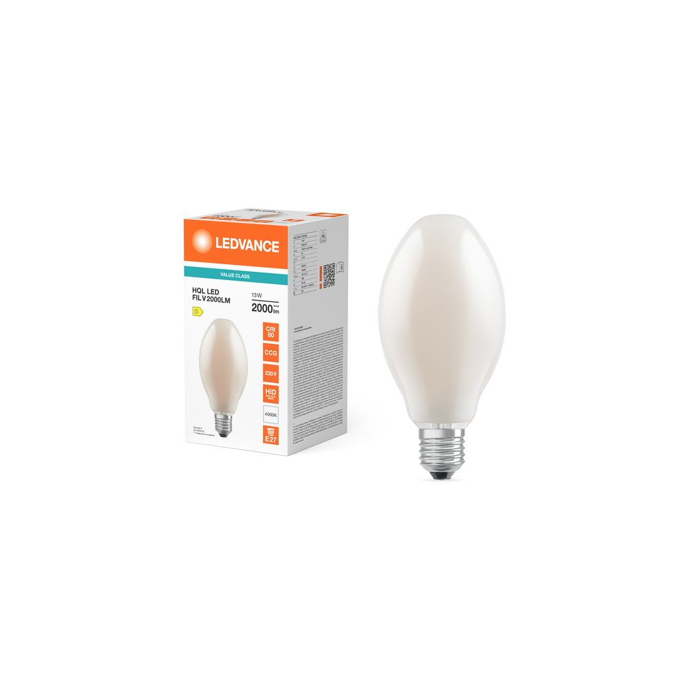 Ledvance LED-Lampe HQL LED FILAMENT VALUE 2000lm 13W 840 E27, 360 Grad, IP65, M... LEDVANCE-4099854071751 4099854071751 (Abb. 5)