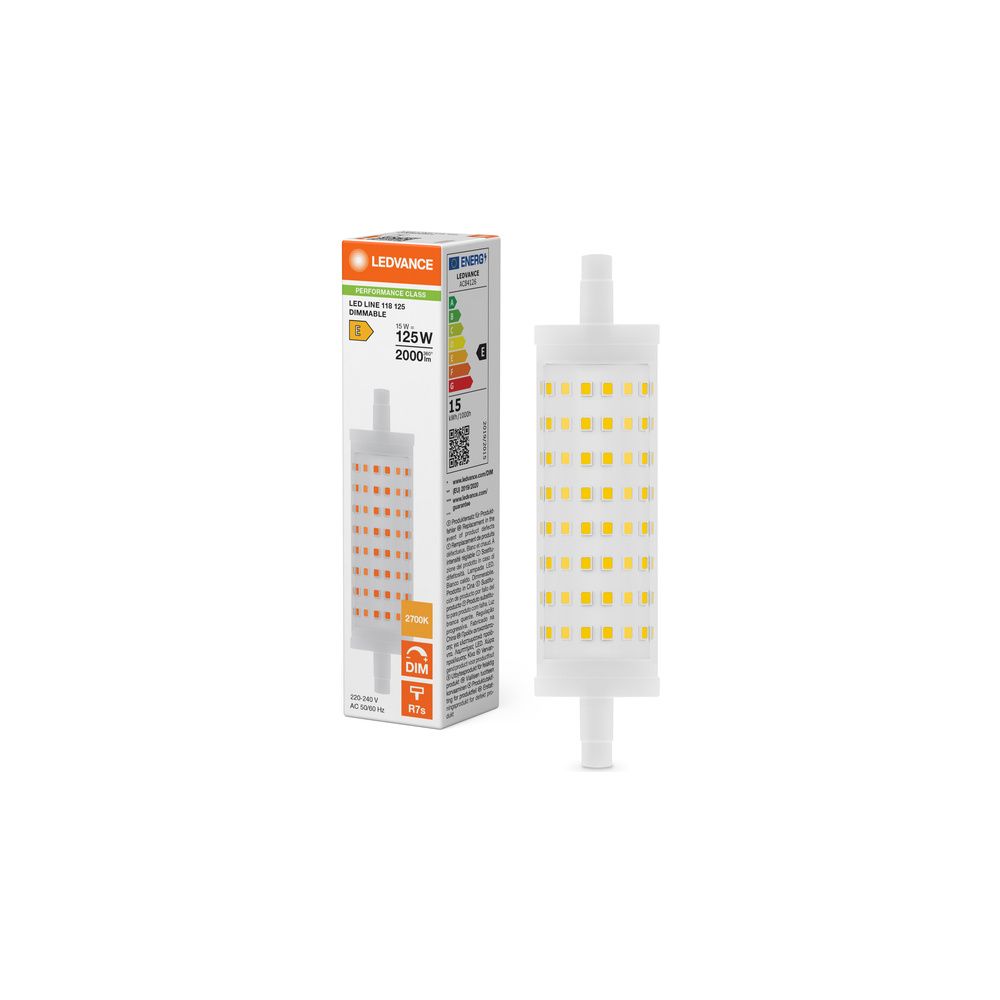Ledvance LED-Speziallampe Line R7s DIM P 15W 827, 2.000 lm, 118 mm, 2700 K, Dim... LEDVANCE-4099854048753 4099854048753 (Abb. 5)