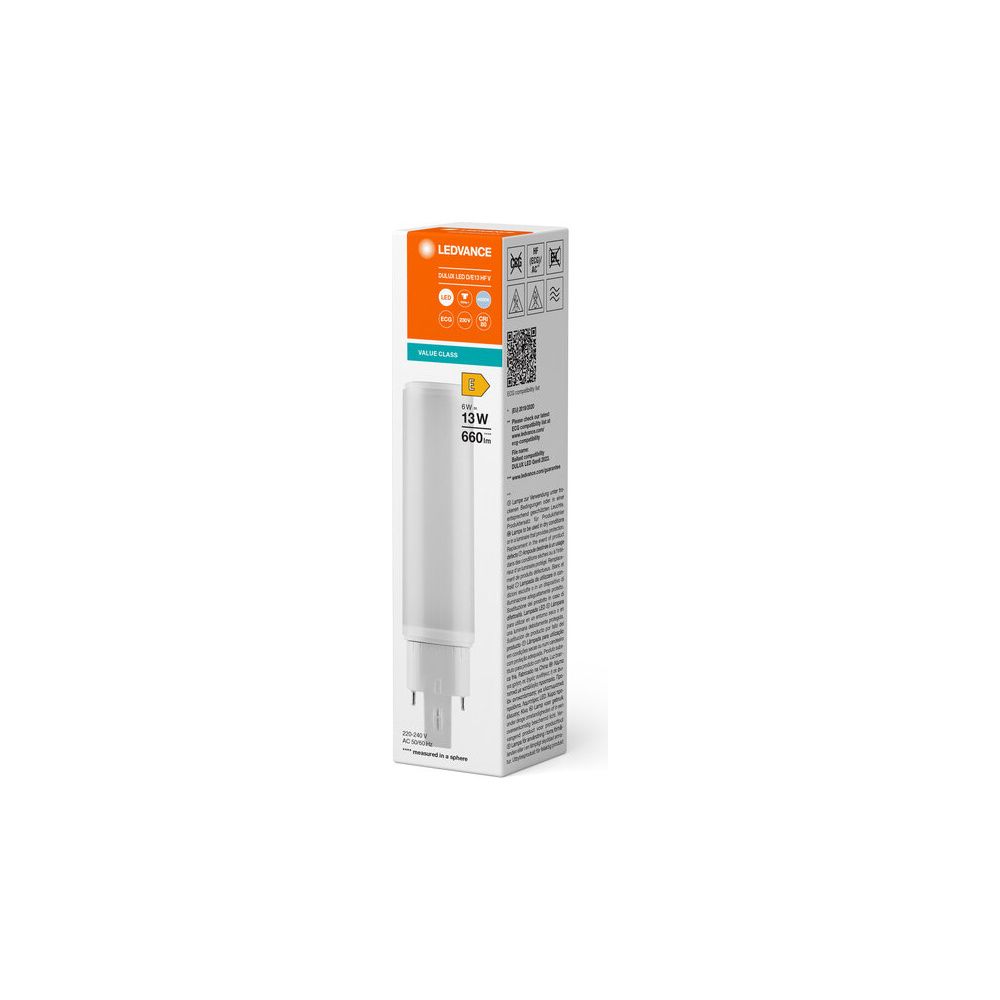 Ledvance LED-Lampe DULUX LED D/E, 6W 660lm 4000K G24q-1, Matt, Weiß... LEDVANCE-4058075821958 4058075821958 (Abb. 6)
