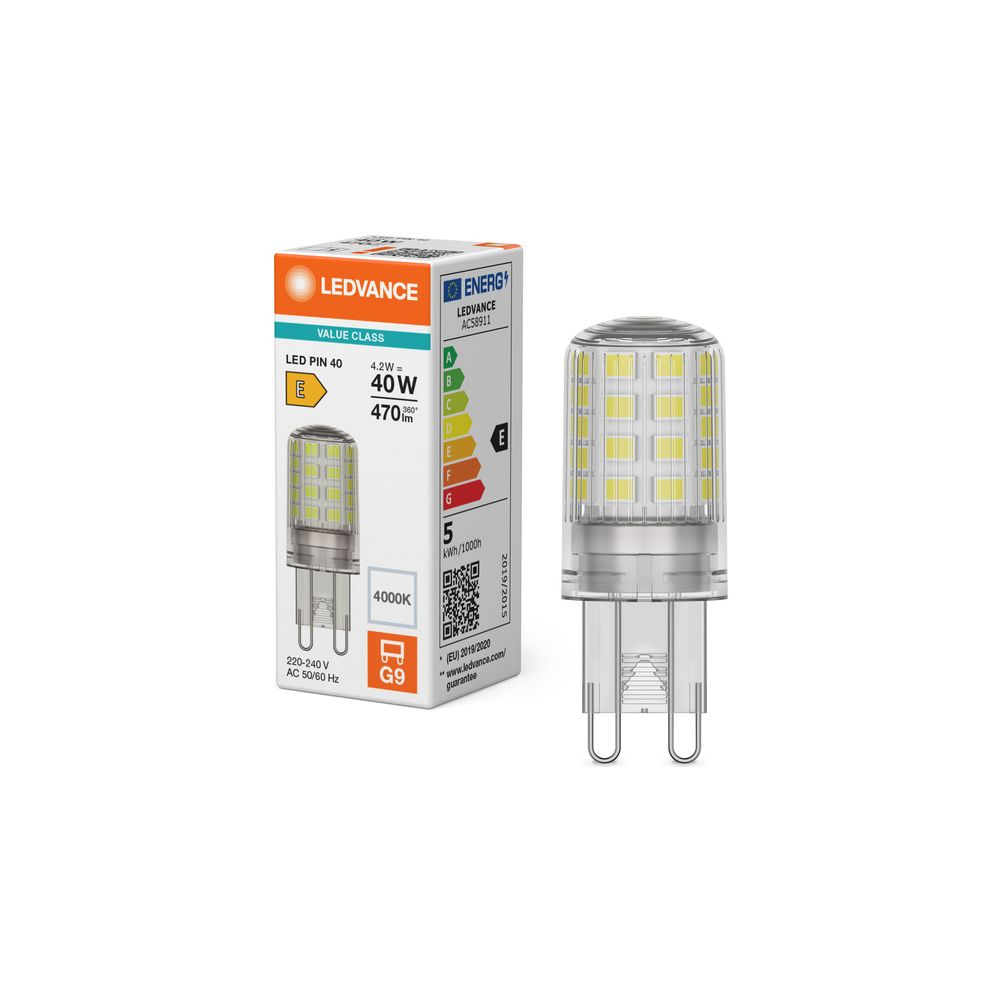Ledvance LED-Lampe PIN 40, 4,2W 470lm 4000K G9, Klar... LEDVANCE-4099854248993 4099854248993 (Abb. 5)