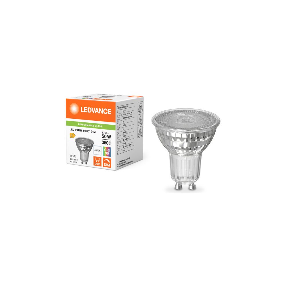 Ledvance LED-Reflektorlampe PAR16 DIM P, 350lm 4000K 36 Grad GU10, Glas, AC7058... LEDVANCE-4099854457562 4099854457562 (Abb. 5)