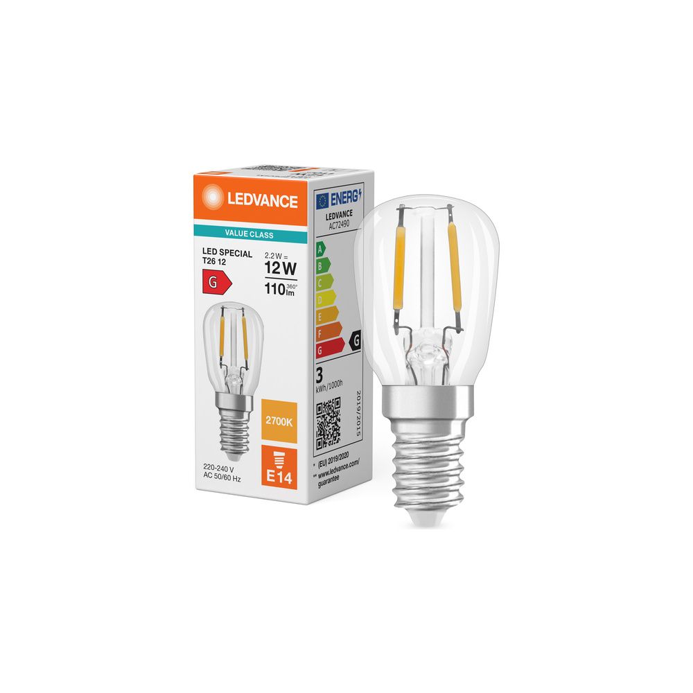 Ledvance LED-Speziallampe Special T26, 2,2W, 2700K, E14, Klar... LEDVANCE-4099854066108 4099854066108 (Abb. 5)