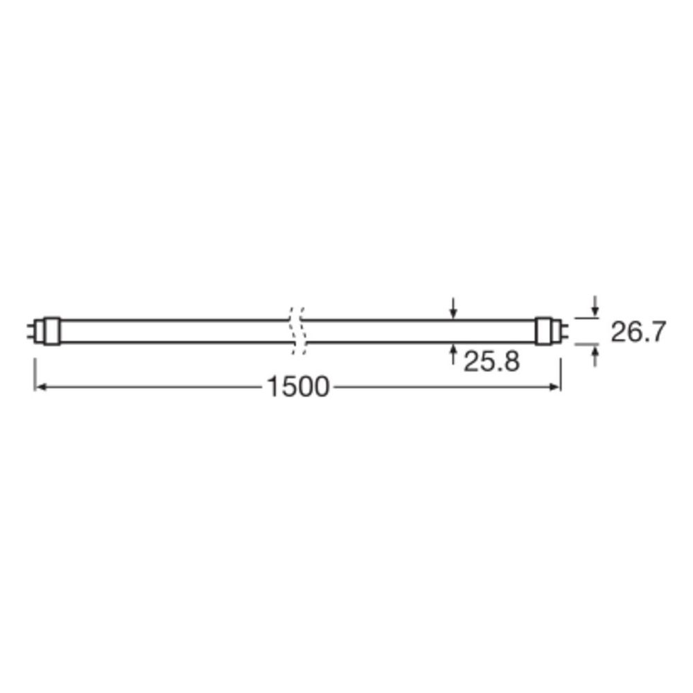 Ledvance LED-Röhre T8 EM Value, 18,3W 2.000 lm 3.000 K G13 1514mm, Mattiert, We... LEDVANCE-4099854434662 4099854434662 (Abb. 2)