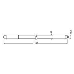 Ledvance LED-Röhre T5, 1149mm, 26W, 4000K, EVG, G5, 4000 lm, 17x1149mm, Glas, W... LEDVANCE-4058075543027 4058075543027 (Abb. 1)
