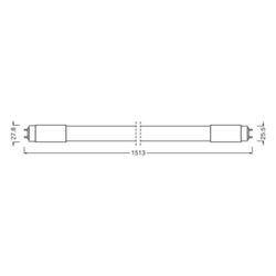 Ledvance LED-Röhre T8 HF Ultra Output P, 23W 3700lm 4000K 1513mm G13, mattiert... LEDVANCE-4099854026195 4099854026195 (Abb. 1)