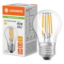 Ledvance LED-Lampe Classic P 40 Filament DIM, 3,4W, 470lm, 2700K, E27, Klar... LEDVANCE-4099854439131 4099854439131 (Abb. 1)