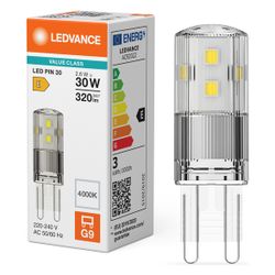 Ledvance LED-Lampe PIN 30 G9, 2,6W, 320lm, 4000K, klar... LEDVANCE-4099854248900 4099854248900 (Abb. 1)