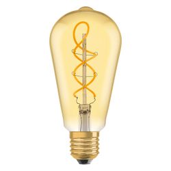 Ledvance LED-Filamentlampe Vintage 1906 Edison 28, 4W, 300lm, 2000K, E27, Glas,... LEDVANCE-4099854091292 4099854091292 (Abb. 1)