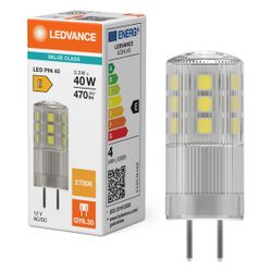 Ledvance LED-Lampe PIN 40, 3,3W, 470lm, 2700K, 12V, GY6,35, Klar... LEDVANCE-4099854248757 4099854248757 (Abb. 1)