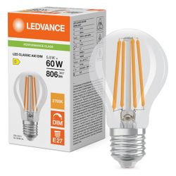 Ledvance LED-Lampe Classic A 60 Filament DIM P, 5,9W, 806lm, 2700K, E27, Glas, ... LEDVANCE-4099854463891 4099854463891 (Abb. 1)