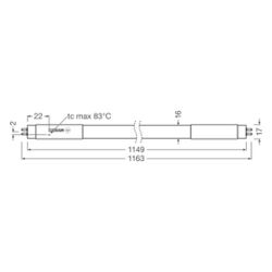 Ledvance LED-Röhre SubstiTUBE HF HO 26W/865, 4000lm, 1149mm, 190 Grad, G5, matt... LEDVANCE-4058075543041 4058075543041 (Abb. 1)